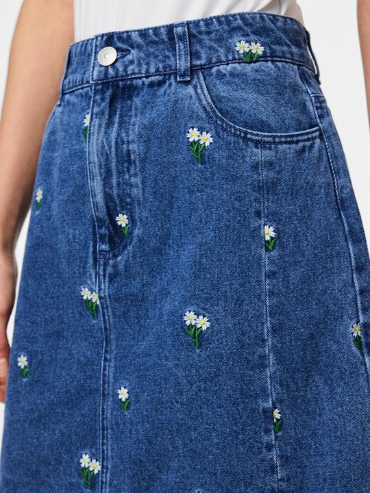 Produktbild Pieces PCFREIA HW MINI Jeansrock (XS)