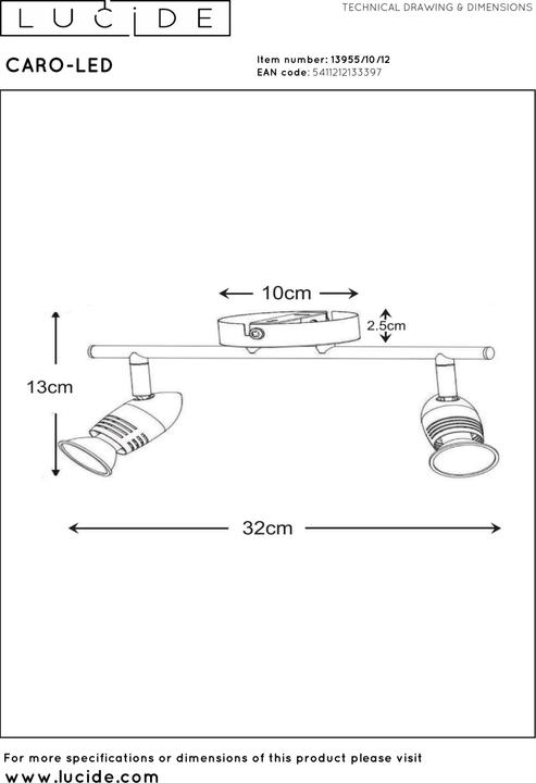 Produktbild Lucide Carpo (350 lm, GU10)