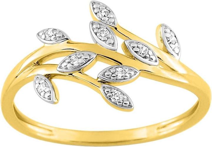 Image du produit Lara BAGUE Plaqué or - BICOLor - ZIRCONIA - GR. 54 (54)