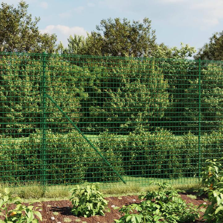 Produktbild VidaXL Maschendrahtzaun Grün 2x25 m Verzinkter Stahl, Farbe