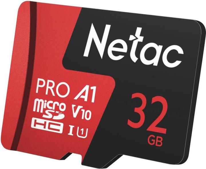 Produktbild Netac P500 Extreme Pro MicroSDHC 32GB V10/A1/C10 up to 100MB/s, wi (32 GB, microSDHC, U1, UHS-I)