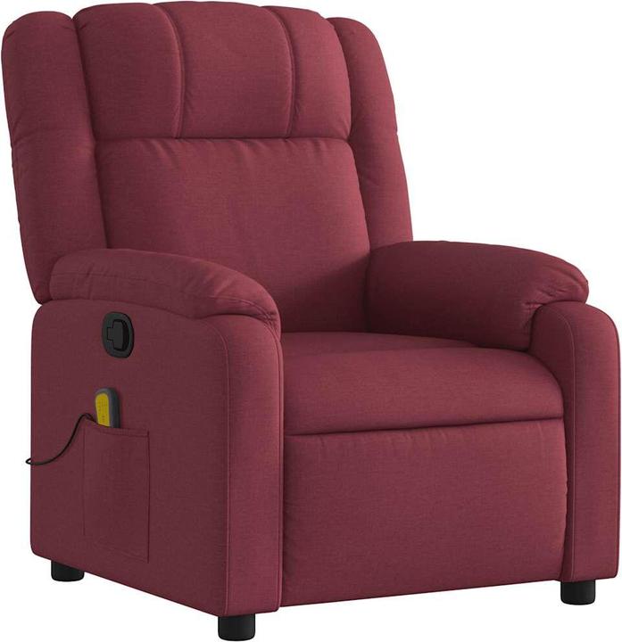 Produktbild VidaXL Massagesessel Weinrot Stoff,Farbe: Weinrot,Material: Stoff