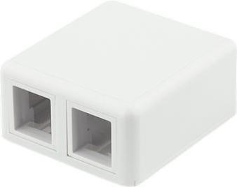 Immagine prodotto Deltaco Scatola per montaggio a superficie per Keystone 2 porte bianco (Supporto per modulo Keystone)