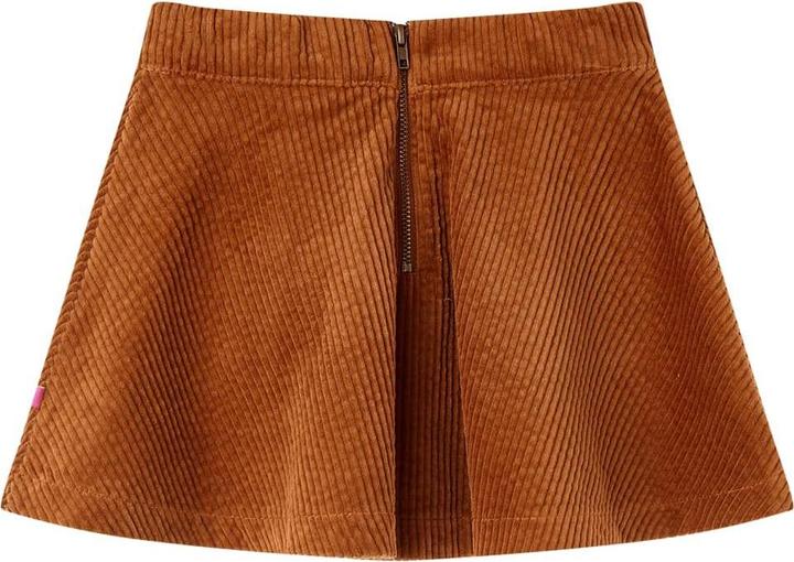 Produktbild VidaXL Kinderrock mit Taschen Cord Cognac 116,Material: 100 (116)
