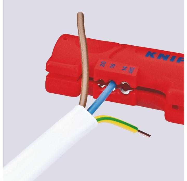 Produktbild Knipex Abmantelungswerkzeug für Flach- und Rundkabel (125 mm)