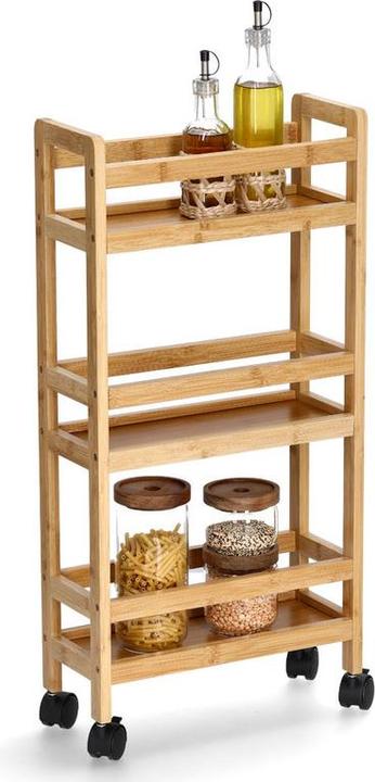 Actual product image Zeller Present Niche trolley, bamboo/MDF