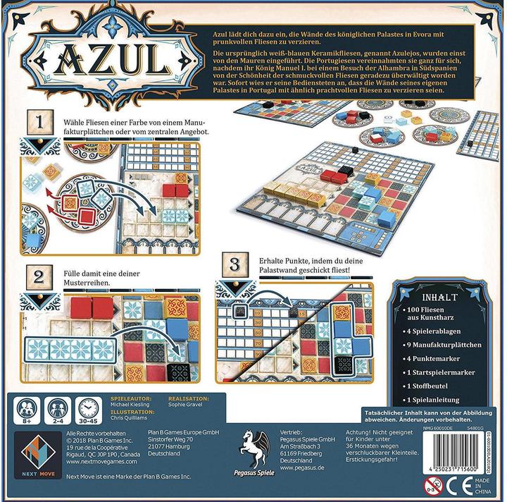 Image du produit Asmodée Azul (Allemand)