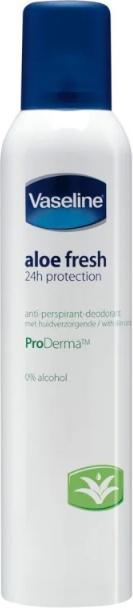 Actual product image Vaseline Aloe Sensitive Anti Perspirant Deodorant 250ml (Spray, 250 ml)