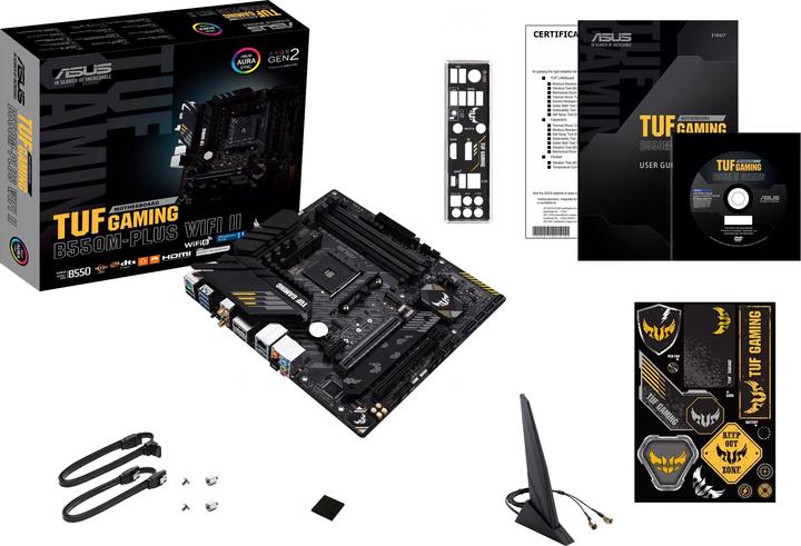 Immagine prodotto ASUS TUF GAMING B550M-PLUS WIFI II (AM4, AMD B550, mATX)