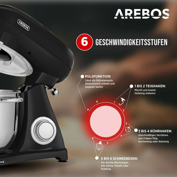 Actual product image Arebos Food processor (1800 W)