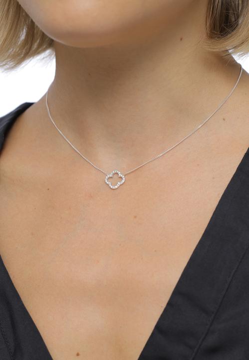 Produktbild Elli Kleeblatt (925er Sterling Silber, Zirkonia, 40 cm)