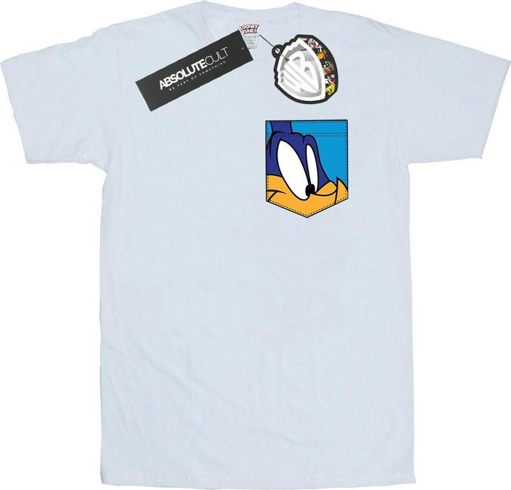 Immagine prodotto Looney Tunes Road Runner Face Faux Pocket Maglietta Uomo (S)