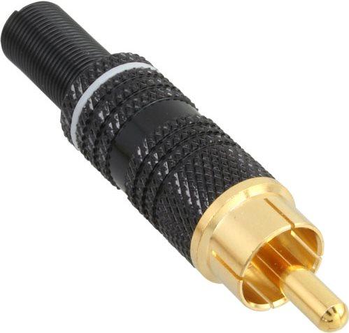 Actual product image InLine RCA plug solder version