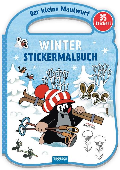 Actual product image The Little Mole Winter Sticker Colouring Book