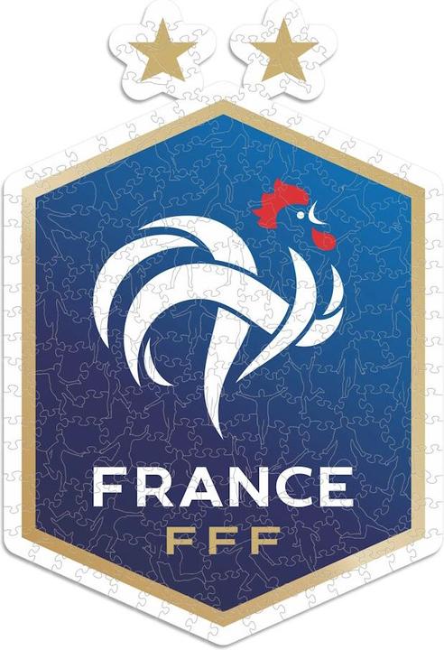Produktbild Iconic FFF Französische Fussball Nationalmannschaft - Logo - Holz Puzzle Grösse L (500 Teile) (500 Teile)