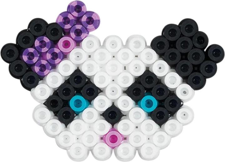 Image du produit Hama Perles à billes midi "Perles à rayures - coeur", en blister