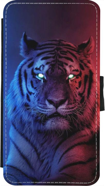 Immagine prodotto PhoneLook Cover Portafoglio Nero Tigre Blu Rosso (Apple iPhone X, Apple iPhone XS)