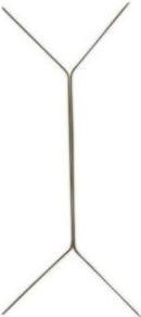Image du produit Elba Languette d'agrafage double en métal, laquée couleur laiton (L)5 x (P)160 x (H)1 mm