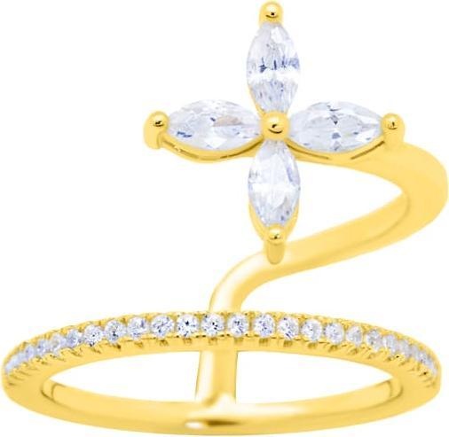 Produktbild Candy Ring Celia, 925 Sterling Silber, vergoldet (52, 925 Silber)