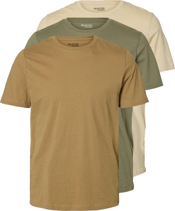 Selected Homme 3er-Pack Baumwoll T-Shirt (L)