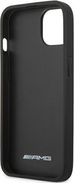 Actual product image Mercedes AMG AMHCP14MGSEBK iPhone 14 Plus 6.7" czarny/black hardcase Leather Debossed Lines (Apple iPhone 14 Plus)