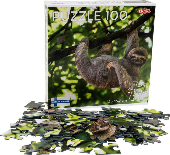 Image du produit Tactic Puzzle Paresseux suspendu à un arbre, 100 pièces. (100 pièces)