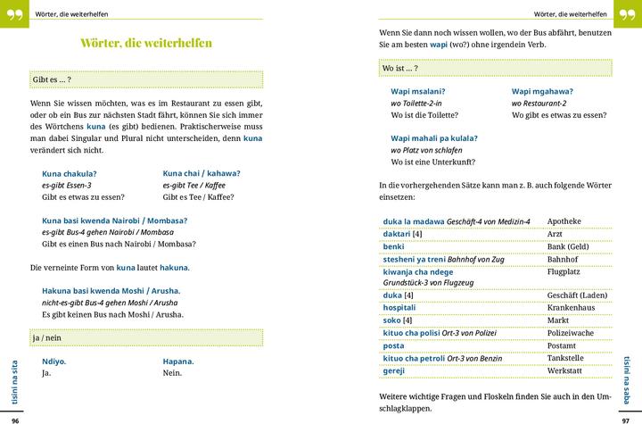 Produktbild Sprachführer Kisuaheli - Wort für Wort (Deutsch, Christoph Friedrich, 2024)