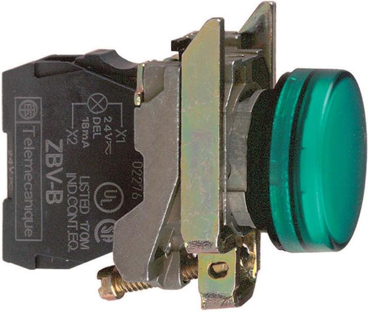 Actual product image Schneider Electric Indicator light LED 48-120VAC green XB4BVG3