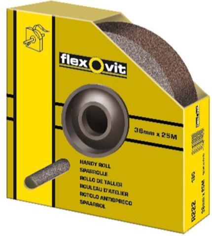 Actual product image Saint-Gobain Flexovit 63642512994 KF271 Sanding roll 38 mm x 25 m P120 Linen universal in box (120)