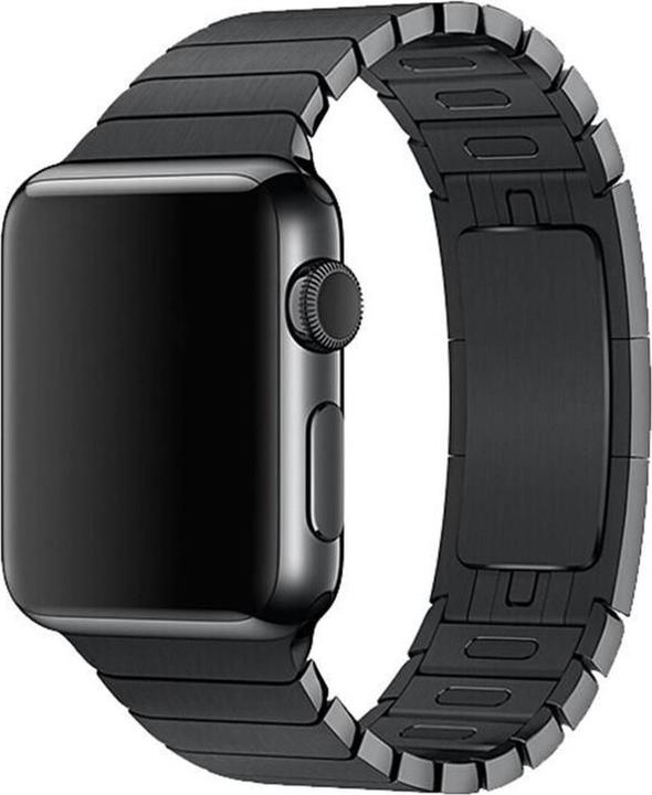 Produktbild Devia Armband Elegantes Gliederarmband für Apple Watch 49mm/ 45mm/ 44mm/ 42mm space schwarz (Edelstahl)