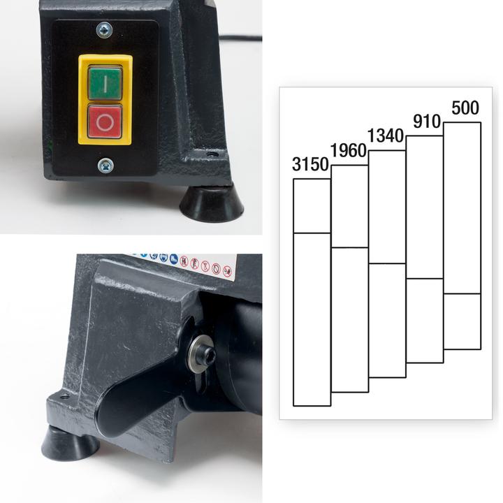 Actual product image Dema Woodturning lathe / woodturning machine max 440mm