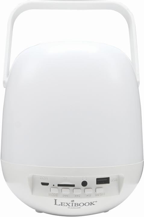 Actual product image Lexibook Decotech Portable Speaker with Multi-Colour LED Lighting (Rechargeable battery operated)