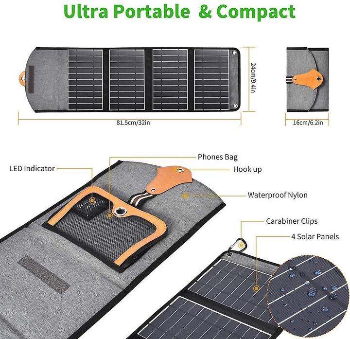 Image du produit Choetech Panneau solaire pliable (22 W, 0.87 kg)