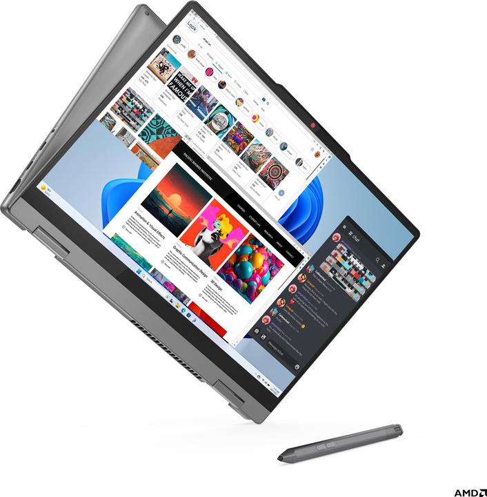 Actual product image Lenovo IdeaPad 5 2-in-1 14AHP9 (14", AMD Ryzen 7 8845HS, 16 GB, 512 GB, DE)