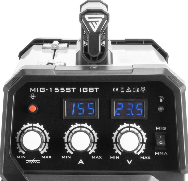 Produktbild Stahlwerk Schutzgas Schweissgerät MIG 155 ST IGBT mit 155 Ampere mit MMA E-Hand