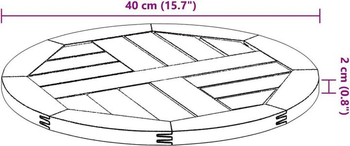Actual product image VidaXL London (40 x 2 cm)