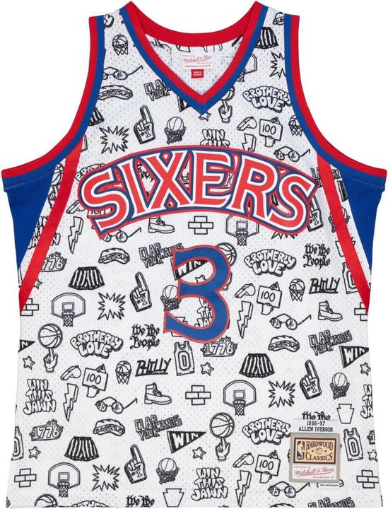 Image du produit Mitchell & Ness M&N DOODLE Swingman Mesh Jersey Philadelphia 76ers (XL)