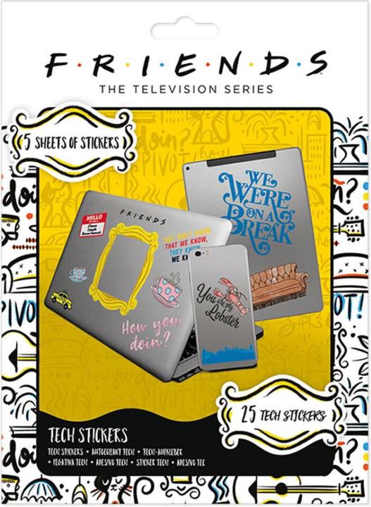 Produktbild Pyramid FRIENDS - Tech Stickers Pack - How You Doin'