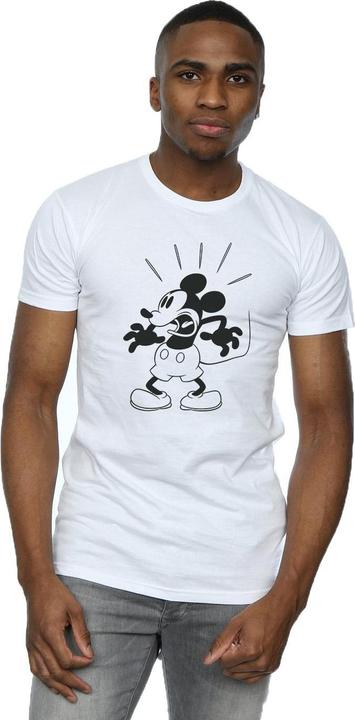 Actual product image Disney Mens Mickey Mouse Scared T-Shirt (XL)