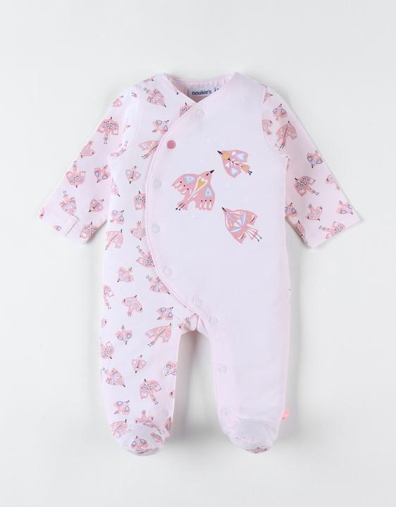 Actual product image Noukies Romper suit jersey with birds pink size 80 (80)