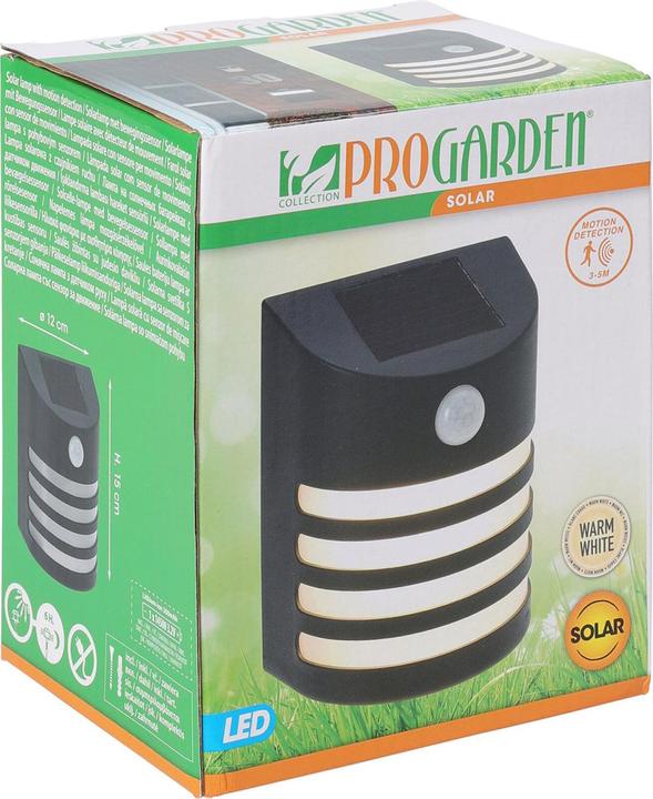 Actual product image ProGarden Set of 2 solar outdoor lights with PIR motion sensor, wall light (IP44)
