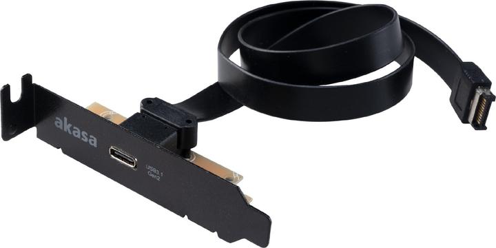 Akasa Low Profile PCI Bracket Adapter, USB 3.1 Typ C