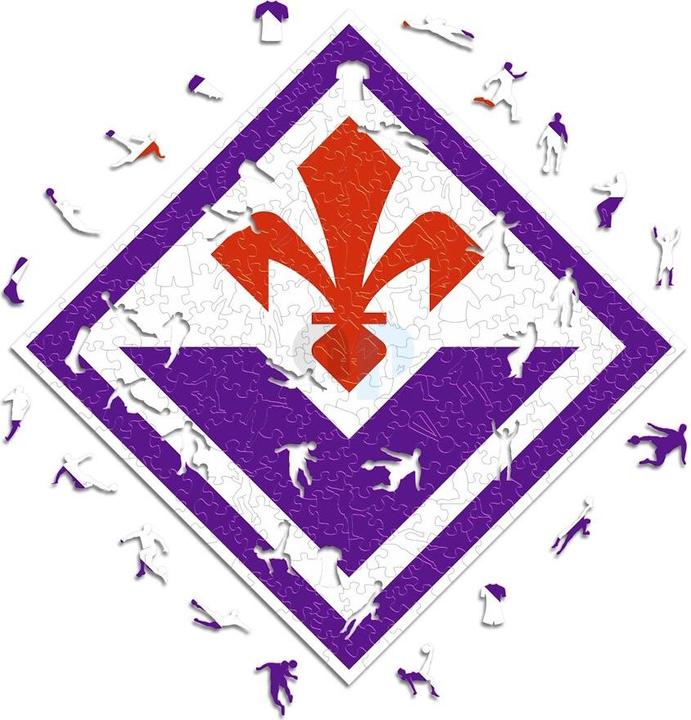 Actual product image Iconic ACF Fiorentina - logo - wooden puzzle size M (270 pieces) (270 pieces)