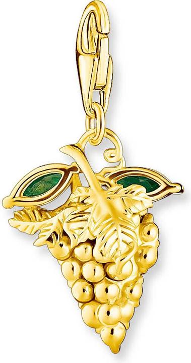 Produktbild Thomas Sabo Fruchtiger Weintraube Charm-Anhänger (925 Sterlingsilber, 750 Gelbgold Vergoldung)