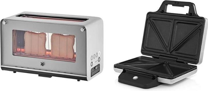 Produktbild WMF Lono Glas-Toaster mit Brötchenaufsatz