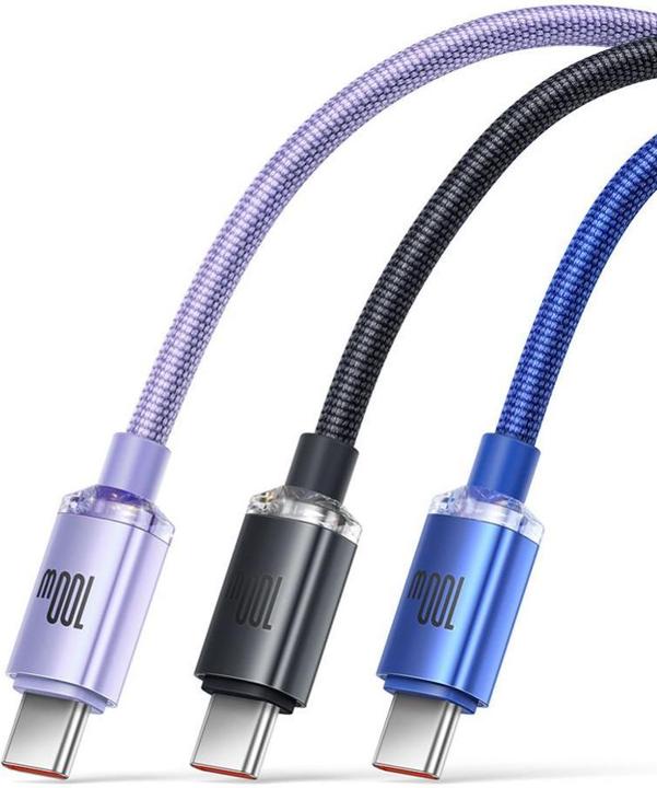Produktbild Baseus Crystal Shine Series Fast Charging Data Cable USB to Type-C 100W 2m Blue (2 m, USB 2.0)