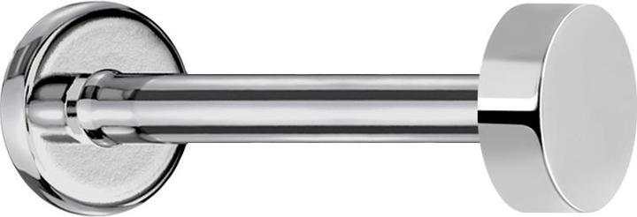 Immagine prodotto Star Piercing Micro Labret Innengewinde silber mit flachem Zylinder (senza ottone, Titanio G23)