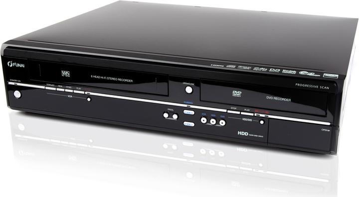 Image du produit Funai TD6D-M100 - Enregistreur combiné DVD/vidéo avec disque dur de 500 Go (500 Go)