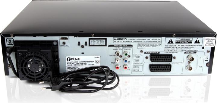 Image du produit Funai TD6D-M100 - Enregistreur combiné DVD/vidéo avec disque dur de 500 Go (500 Go)