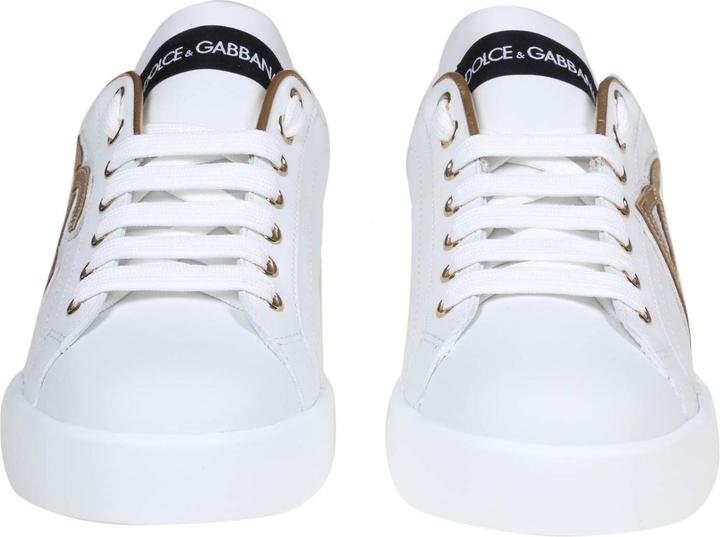 Image du produit Dolce & Gabbana portofino sneakers white and gold with dg logo (38)